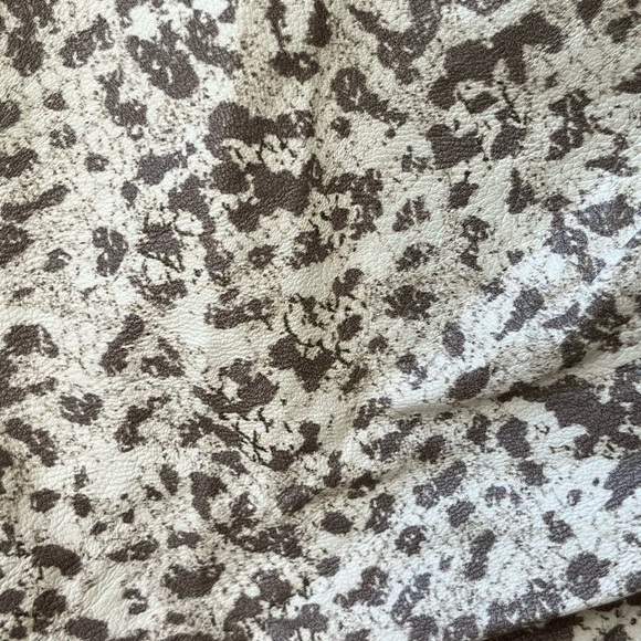 Free People Fake Out Skirt Faux Leather Faux Wrap Light Leopard Mini Women’s 8 - Picture 6 of 8